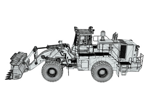 Rezoro3D Wheel Loader RW2000 3D Модель