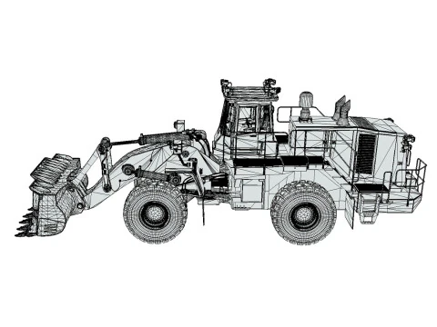 Rezoro3D Wheel Loader RW2000 3D Model
