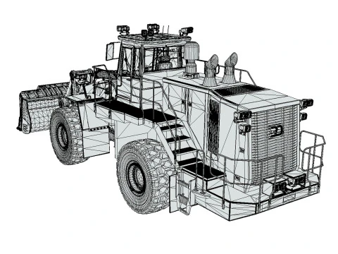 Rezoro3D Wheel Loader RW2000 3D Model