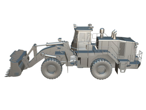 Rezoro3D Wheel Loader RW2000 3D Модель