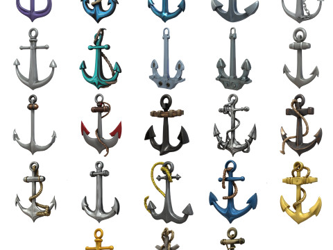 Anchors Pack Modelo 3D