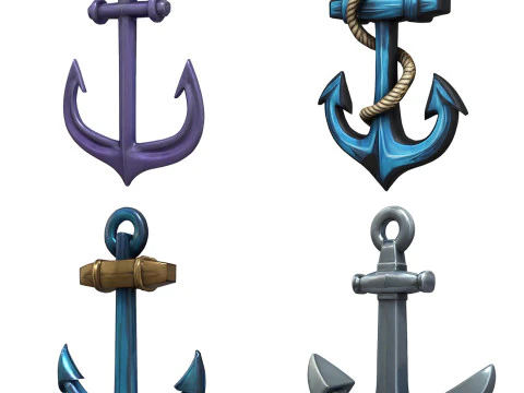 Anchors Pack 3D Model