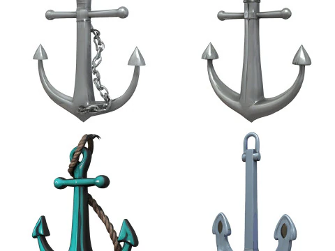 Anchors Pack 3D Model