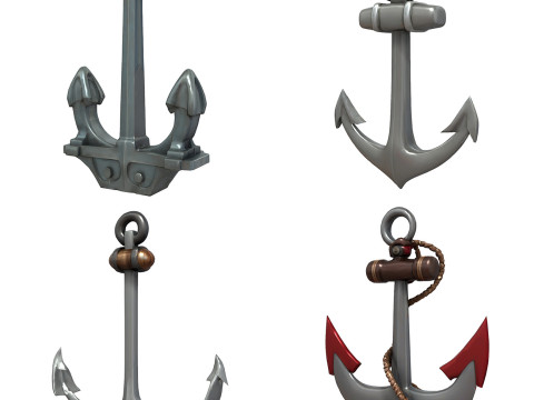 Anchors Pack 3D मॉडल