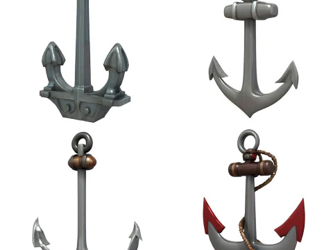 Anchors Pack 3D Model