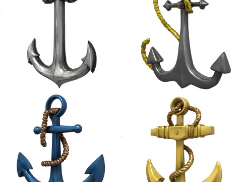 Anchors Pack 3D मॉडल