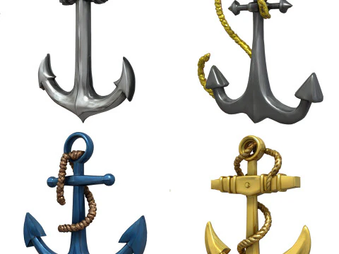 Anchors Pack 3D Model
