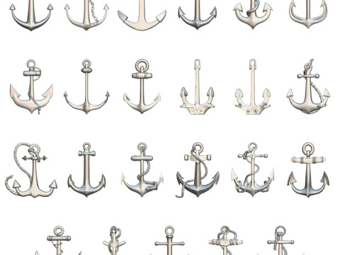Anchors Pack 3D मॉडल