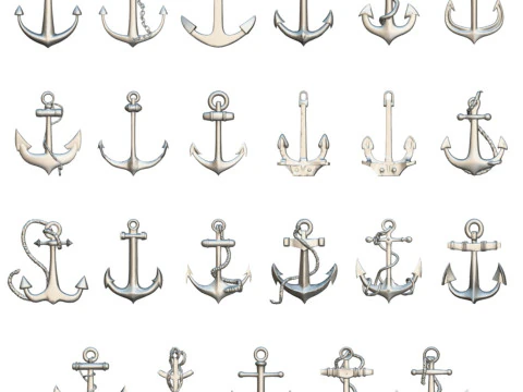 Anchors Pack 3D Model