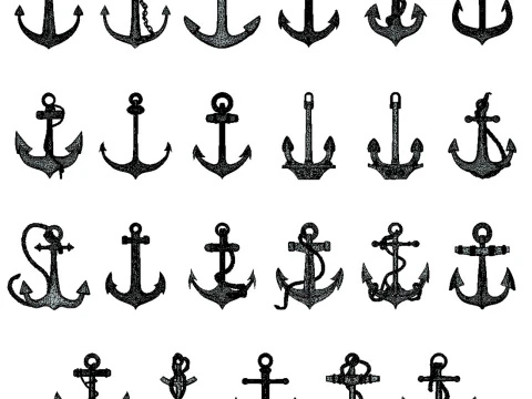 Anchors Pack 3D Model