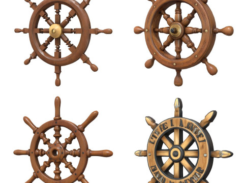 Ship Wheels Pack 3D मॉडल