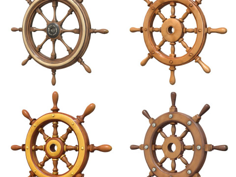 Ship Wheels Pack 3D मॉडल