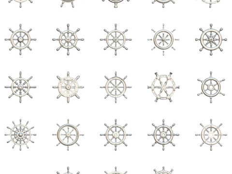 Ship Wheels Pack 3D मॉडल