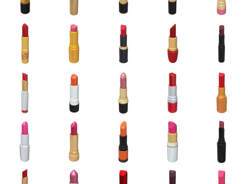 Paket Lipstik Model 3D