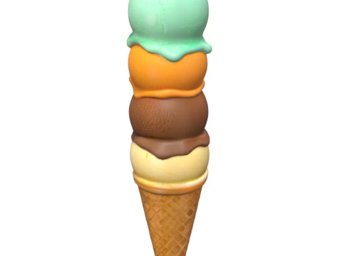 Ice-Creams Pack 2 3D Model