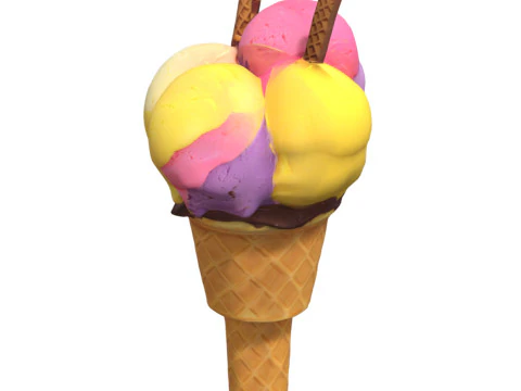 Ice-Creams Pack 2 3D Model