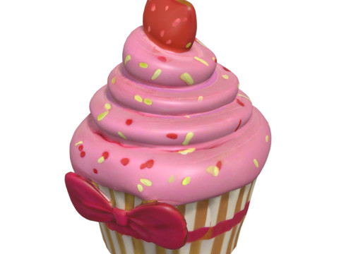 Cupcakes Pack 3D Model