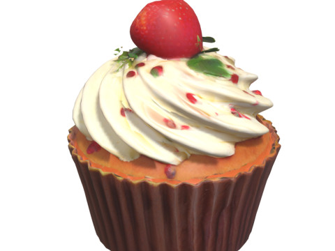 Cupcakes Pack 3D Model