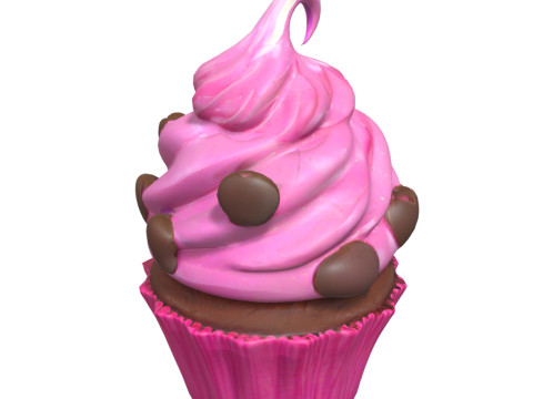 Cupcakes Pack 3D Model
