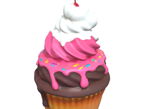 Cupcakes Pack 3D Model