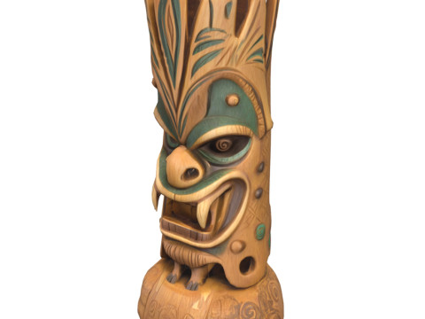 Tiki Carvings Pack 3Dモデル
