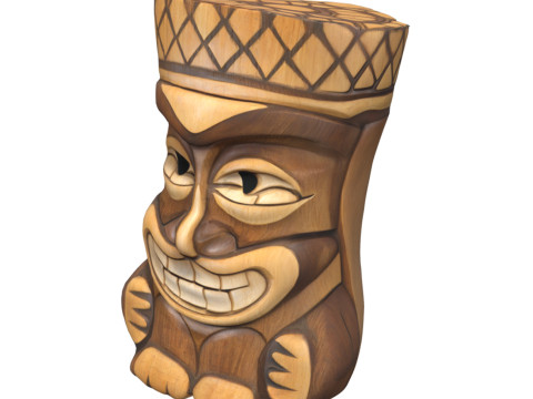 Tiki Carvings Pack 3Dモデル