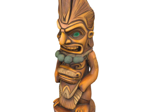 Tiki Carvings Pack 3D Model