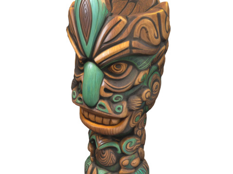 Tiki Carvings Pack 3Dモデル