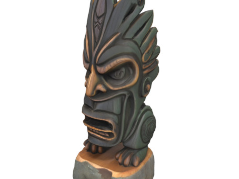 Tiki Carvings Pack 3Dモデル