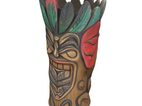 Tiki Carvings Pack 3D Model