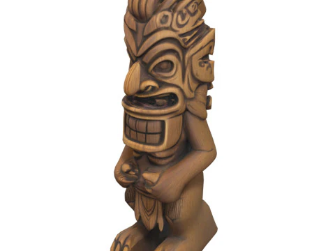 Tiki Carvings Pack 3D Model