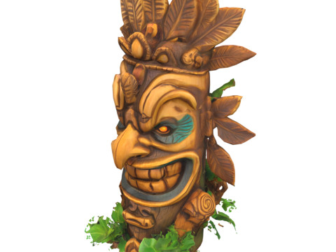Tiki Carvings Pack 3Dモデル