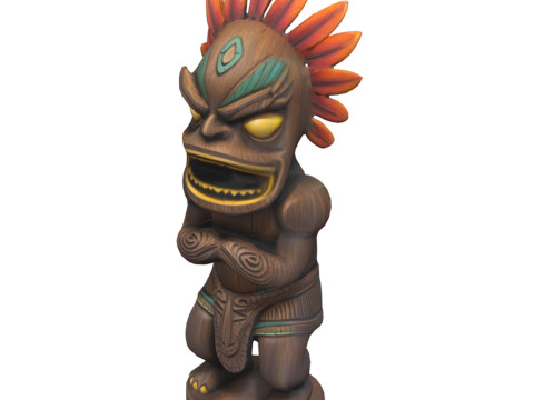 Tiki Carvings Pack 3Dモデル