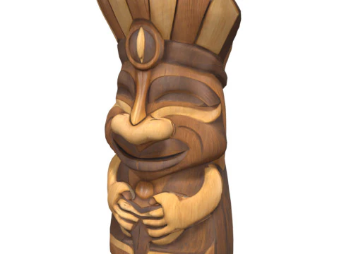 Tiki Carvings Pack 3D Model