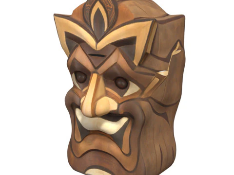 Tiki Carvings Pack 3D Model