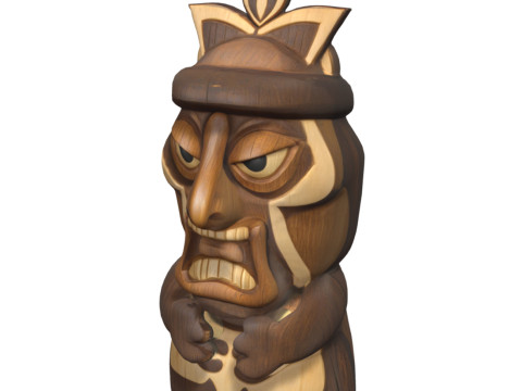 Tiki Carvings Pack 3Dモデル