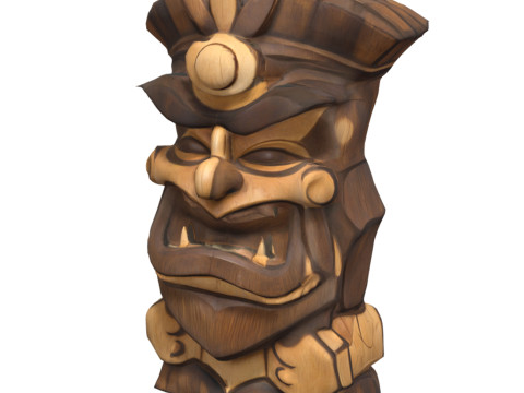Tiki Carvings Pack 3Dモデル