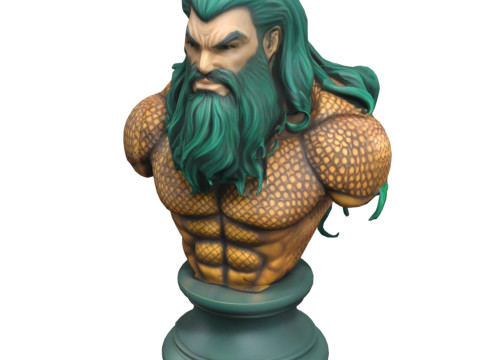 Superheroes Busts Pack 3D 모델