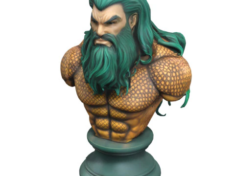 Superheroes Busts Pack 3D Model