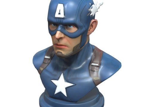 Superheroes Busts Pack 3D 모델