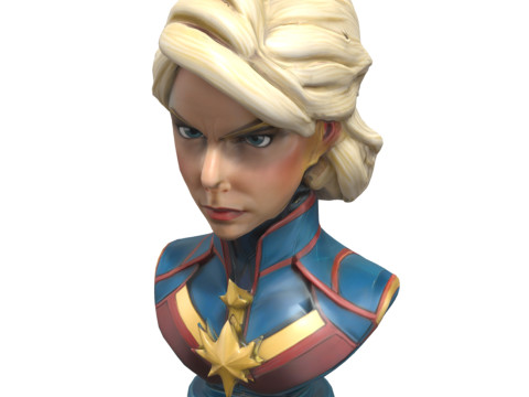 Superheroes Busts Pack 3D 모델