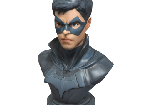 Superheroes Busts Pack 3D 모델
