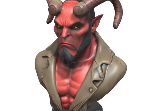 Superheroes Busts Pack 3D Model