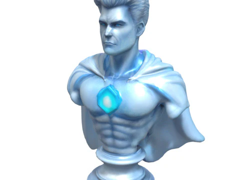 Superheroes Busts Pack 3D Model