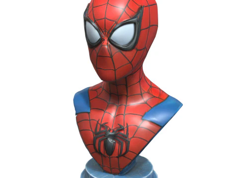 Superheroes Busts Pack 3D Model