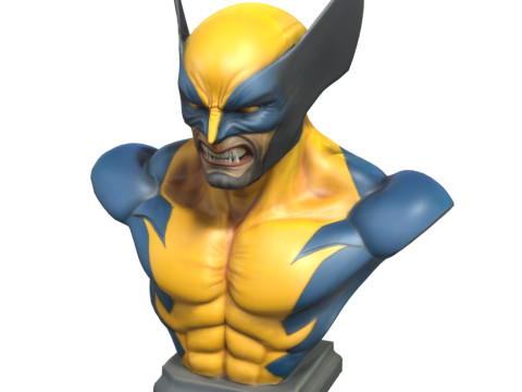 Superheroes Busts Pack 3D 모델