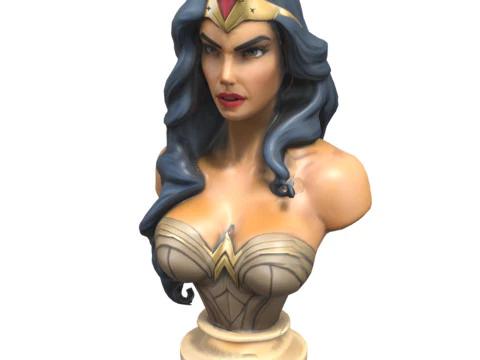 Superheroes Busts Pack 3D Model