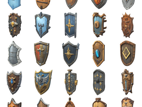 Shields Pack 3D Model