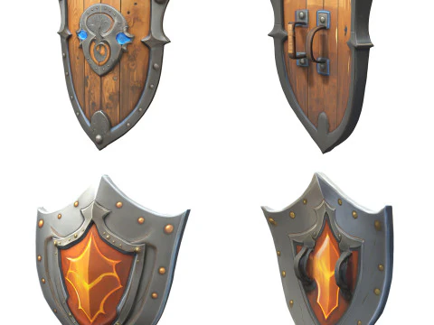 Shields Pack 1 3D Model