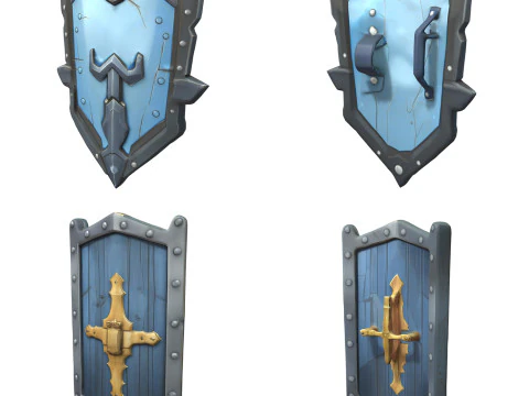 Shields Pack 1 3D Model